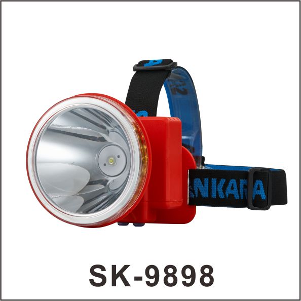 LED強光手電筒可充電探照燈超亮戶外巡邏多功能手提礦燈SK-9898